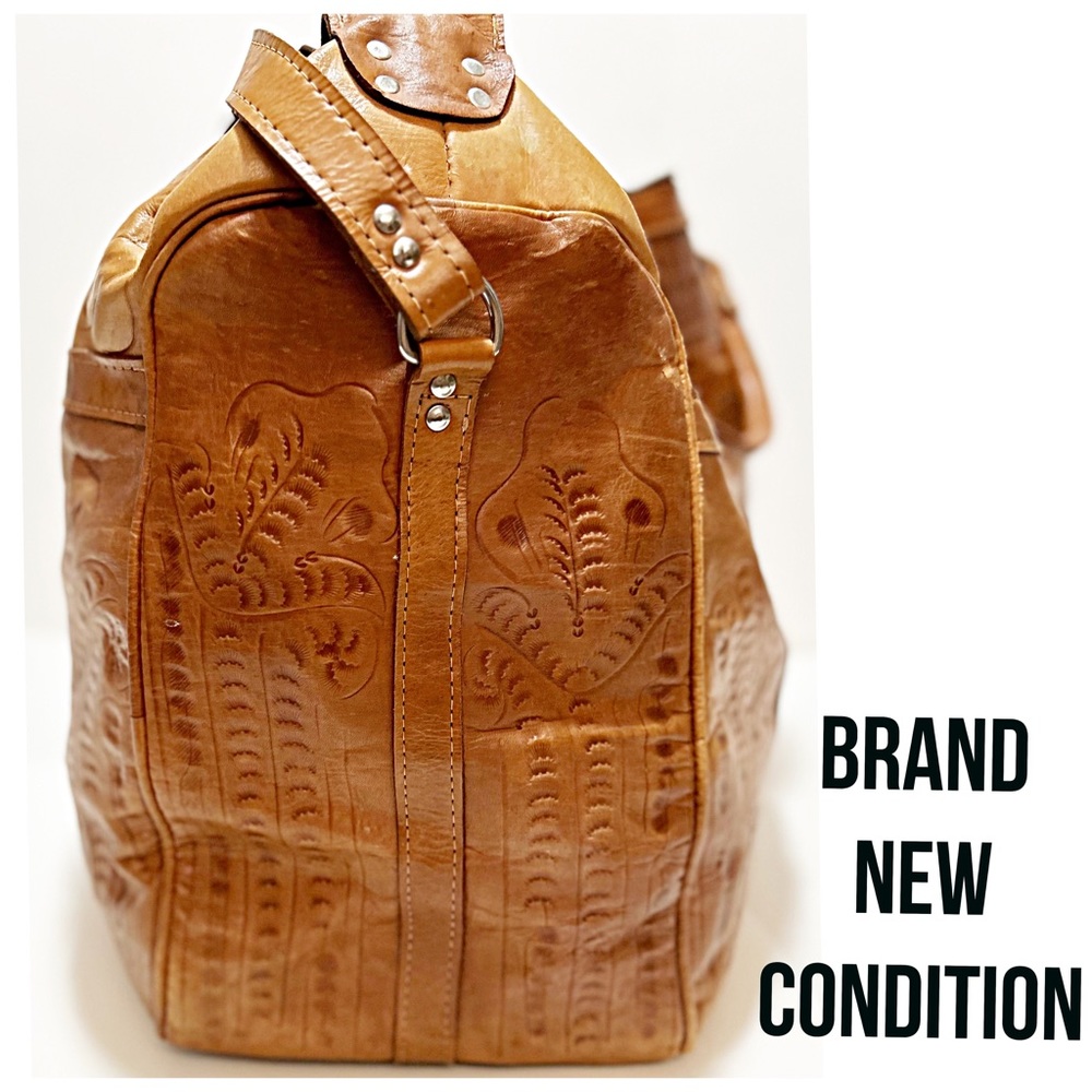 Force Ten Classic, Authentic Hand Made Genuine Leather Large Duffle Bag- UNISEX - Picture 5 of 10